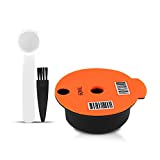 RECAFIMIL Filtro de café reutilizable, cápsulas de café recargables, cápsulas de café de 60 ml, cápsulas reutilizables de plástico PP para accesorio de máquina de café Bosch Tassimo