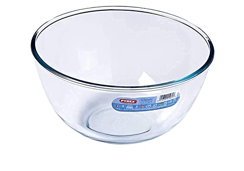 Pyrex Bol de vidrio de 3 L, blanco
