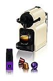 Nespresso De'Longhi Inissia EN80.CW - Cafetera monodosis de cápsulas Nespresso, 19 bares, apagado automático, color crema, Incluye pack de bienvenida con 14 cápsulas