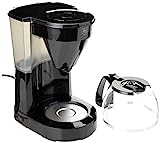 Melitta 1023-02 Easy - Cafetera de filtro con jarra de vidrio, capacidad 10 tazas (125 ml) negro
